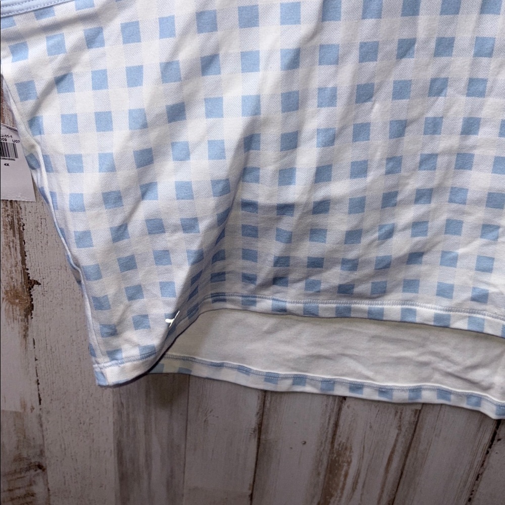 Old Navy Blue and White Checkered Bra Size 4X NWT! - Picture 9 of 14